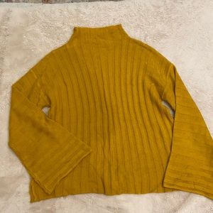 Mustard mock neck sweater